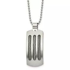 Stainless Steel Texture, Mens Necklace Pendant, Necklace With Pendant, Stainless Steel Cable, Bow Jewelry, Bead Chain, White Necklace, Mens Pendant, Cross Pendant Necklace