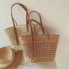 Elena Handbags Women's Woven Straw Market Tote Bag Open Weave Natural Fiber Beach Bag, Beachy Handwoven Beach Bag For Daily Use, Travel Beach Bag With Woven Natural Fiber, Large Capacity Basket Beach Bag For Daily Use, Large-capacity Rattan Beach Tote Bag, Woven Natural Fiber Beach Bag For Travel, Large Capacity Rattan Tote Beach Bag, Large Capacity Rattan Beach Tote Bag, Summer Style Handwoven Straw Bag For Travel