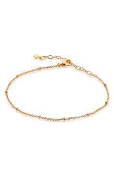 Free shipping and returns on Monica Vinader Bead Station Chain Link Bracelet at Nordstrom.com. Polished bead stations enhance the gleam of a delicate necklace that makes a beautiful addition to your wrist stack. Wrist Stack, Wrist Stacks, Monica Vinader, Recycled Gold, Keep Jewelry, Delicate Necklace, Gold Details, Chain Link Bracelet, Delicate Bracelet