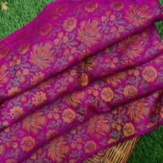 Pink Pure Banarasi Silk Handwoven Tanchui Kurta Fabric - Khinkhwab Traditional Silk Pashmina Shawl With Pallu, Traditional Silk Pashmina Shawl With Zari Work, Unstitched Raw Silk Traditional Wear, Designer Silk Unstitched Suit For Festivals, Traditional Katan Silk Pashmina Shawl, Traditional Katan Silk Pashmina Shawl For Eid, Unstitched Silk Suit For Traditional Ceremonies, Unstitched Traditional Katan Silk Pashmina Shawl, Festive Pink Silk Shawl