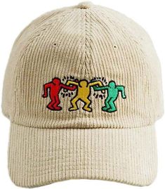 PRICES MAY VARY. Keith Haring’s art career spanned the 1980’s and was featured in over 100 solo and group art exhibitions. The Keith Haring Dancing Figures artwork is embroidered on the hat front and represents the joy and energy of the New York club scene Hat is constructed of durable, high quality materials. This one-size-fits-most adults corduroy hat is not just reserved for a trip to an art museum but will be your go-to fasion staple year after year. Keith Haring supported numerous causes in Keith Haring Embroidery, Scene Hat, Keith Haring Dancing, New York Club, Embroidery Hats, Club Scene, Embroidered Corduroy, Dancing Figures, Corduroy Hat