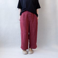 Welcome to Lovecutething. This is Burgundy Low Crotch Linen Pants With Hand Stitching, Hippie Harem Pants Linen Trousers, Loose Pants, Drop Crotch Pants, Baggy Lounge Pants. We only use natural, comfortable fabrics. You will love it here. Also this is a shop full of love and we love custom requests. If you have any questions feel free to contact us to discuss. Cheers! SIZE LIST Size Normal (≤ 5 feet 6): Lenght:90CM/35.4" Hips:118CM/46.4" Waist:74-104CM/29.1-40.9" Size Add Length (> 5 feet 6): Lenght:100CM/39.3" Hips:118CM/46.4" Waist:74-104CM/29.1-40.9" Size Plus Size: Lenght:90CM/35.4" Hips:126CM/49.6" Waist:78-112CM/30.7-44" Choose size recommendations: If your height is less than 5 feet 6, you choose "size normal" will be fine. If your height is greater than 5 feet 6, you choose "size a Pants Baggy, Pants Linen, Drop Crotch Pants, Pantalon Large, Loose Pants, Linen Trousers, Lounge Pants, Linen Pants, Trousers Women