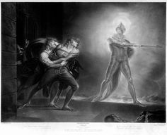 Hamlet, Prince of Demark Act I Scene IV. Henry Fuseli (1796) Hamlet Horatio, Henry Fuseli, Tragic Hero, Shakespeare Hamlet, The Ghost, William Shakespeare, Canvas Art Painting, Painting Crafts, Giclee Print