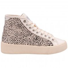 High Tops Women's Gola Classics Leopard Print High-top Sneakers For Streetwear, High-top Leopard Print Sneakers For Streetwear, Casual High-top Sneakers With Speckled Midsole For Fall, White High-top Sneakers With Vulcanized Sole For Fall, Sporty Leopard Print Sneakers, Leopard Print Casual Sports Sneakers, Casual Leopard Print Sneakers For Sports, Casual Leopard Print Sports Sneakers, High Tops Women