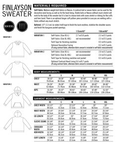 the back and side view of a women's sweater with measurements for each piece