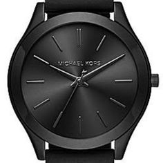 Michael Kors All Black Watch From The Runway Collection-Unisex Gorgeous And Fierce 42mm Round, Plated Black Stainless Steel Dial Black Silicone Strap With Buckle Clasp Black On Black Logo Features Dash Time Markers Great Addition To Your Watch Collection Nib & Tags Note: Box Minor Stain We Describe The Items With Classic Matte Black Watch For Formal Occasions, Sleek Black Watch For Business, Sleek Black Business Watch, Modern Black Matte Finish Watches, Classic Black Watches For Work, Black Matte Finish Watch With Round Dial, Classic Matte Black Watch For Business, Classic Matte Black Business Watch, Black Watch With Metal Dial For Work