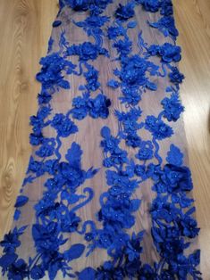 Royal Blue 3D lace, Bridal floral lace, 3D wedding lace, 3D embroidery lace ,Blue Fashion lace, Royal blue 3d fabric 3d Bridal blue lace Length 0,5 yard If you want to buy more than 3 yards of this lace, then contact me and I will offer you a better price! Composition: 20% Polyurethane 25% Polyester 20% Cotton 35% Silk Effect: 3D, Glitter, Mother-of-pearl, Hand-made Base: Tulle Product specifications: sewing Width: 149.00 cm or 58'' Length 0,5 yard Weight: 275 g / m2 Description 3d guipure with Blue Lace Tulle Fabric With Floral Embroidery, Blue Tulle Fabric With Floral Embroidery For Wedding, Blue Floral Embroidered Tulle Fabric For Wedding, Blue Tulle Fabric For Wedding, Elegant Blue Lace Tulle Fabric, Blue Lace Tulle Fabric For Party, Lace Tulle Fabric With 3d Flowers For Party, Party Tulle Fabric With 3d Flowers And Lace, 3d Fabric