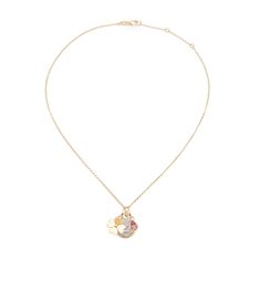 Description Handcrafted in 18 karat yellow gold, this Fine Belcher Chain Necklace represents Vivacity with our Baby Vivacity Medallion, Four Heart Clover Miniature Medallion, and Forever & Always a Pair 0.58 ct Pink Tourmaline Pear Pendant.Vivacity comes from the Latin word vivacitat, meaning 'life force'. The unwavering belief that life is beautiful, and every moment a gift, is the cornerstone of living a life rich with exploration, discovery, and learning. Because tomorrow is not promised. Det Yellow Gold Diamond Charm Necklace For Wedding, Wedding Yellow Gold Diamond Charm Necklace, Yellow Gold 14k Stamped Charm Necklaces For Wedding, Yellow Gold Birthstone Necklace For Wedding And Mother's Day, Yellow Gold Birthstone Necklace For Wedding On Mother's Day, Wedding Yellow Gold Birthstone Necklace, Layered Bangles, Tomorrow Is Not Promised, Latin Word