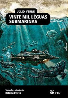 a book cover with an image of a submarine in the water and jellyfishs surrounding it