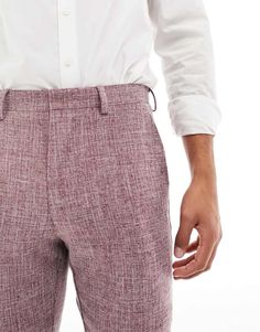 Suit pants by ASOS DESIGN Effort: made Regular rise Belt loops Concealed fly Functional pockets Skinny fit Fitted Burgundy Bottoms With Pockets, Burgundy Fitted Straight Pants, Fitted Burgundy Pants For Work, Classic Fitted Burgundy Bottoms, Red Fitted Dress Pants For Business Casual, Fitted Red Dress Pants For Business Casual, Suit Trousers, Suit Pants, Design Wedding