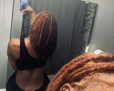 #locs #locsforwomen Super Cute Hairstyles, Cute Dreads, Dreadlock Hairstyles For Men, Dyed Hair Inspiration, Dyed Natural Hair, Protective Hairstyles Braids