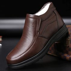 Drax Men's Winter Boots | Ultrasellershoes.com – Ultra Seller Shoes Trending Winter Boots, Mens Boots Online, Comfortable Loafers, Warm Snow Boots, Mens Winter Boots, Genuine Leather Boots, Winter Ankle Boots, Winter Snow Boots, Mens Shoes Boots