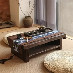 Japanese Dining Table, Japanese Living Rooms, Japanese Living Room, Tea Table Design, Japanese Home Design, White Furniture Living Room, Japanese Room, Japanese Furniture, Japanese Interior Design