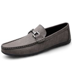 Occasion : Casual Fashion Element : Sewing Fit : Fits true to size, take your normal size Pattern Type : Solid Season : Summer Model Number : 1832 Closure Type : SLIP-ON Feature : Breathable,Massage Shoes Type : Loafers Lining Material : NONE Insole Material : BONDED LEATHER Outsole Material : Rubber Upper Material : Split Leather Brand Name : Yeinshaars Item Type : Casual Shoes Department Name : ADULT Time To Market : New Arrival Shoes Type : Loafers Men Style : Mens Flat shoes, Mens Flats, Man Casual Gray Leather Loafers, Gray Leather Slip-on Loafers, Gray Leather Loafers With Flat Heel, Male Loafers, Date Shoes, Office Man, Office Men, Driving Shoes Men, Shoes Vintage