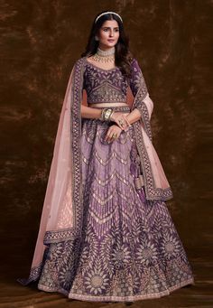 Purple art silk a line lehenga choli 75018 Desc: Style : A Line Lehenga Choli Color : Purple Fabric : Art Silk Work : Sequence Embroidery Wash Care : Dry clean Sleeve Style : Half Sleeve Long Sleeves : Done only in Custom Stitch Sleeves Lining : Done only in Custom Stitch Bust Size : 32 to 42 Inches Occasion : Wedding Mehendi Sangeet Reception Ceremonial Baby Shower Teej Engagement. With Express Free Shipping Buy Lehenga - Indian Party wedding and bridal Purple art silk a l... A Line Lehenga, Bridal Lehenga Online, Indian Wedding Sarees, Choli Blouse, Party Wear Gown, Salwar Dress, Dress Salwar Kameez, Lehenga Online, Lehenga Skirt