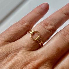 Two bands of heavy 14 gauge wire was hammered and forged to a 8mm gold filled circle. This double band ring is both delicate and bold. Select from gold band as shown, bright sterling silver, or mixed metal. Choose from sizes 4-10. Try stacking these with the other rings. View the rest of the ring collection below: http://www.etsy.com/shop/BellatrinaJewelry?section_id=11006644 ** Follow us for updates, contests, and promos. :) www.facebook.com/BellatrinaJewels www.twitter.com/BellatrinaJewel Adjustable Round Midi Rings In Recycled Gold, Adjustable Recycled Gold Midi Rings, Gold Hand Forged Ring For Everyday, Hand Forged Gold Rings For Everyday, Adjustable Hand Forged Gold Stackable Rings, Adjustable Open Ring In Recycled Gold, Hammered Round Rings For Gifts, Hammered Rings As Gift, Hammered Round Band Rings As Gift