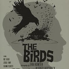 an old movie poster for the birds