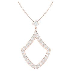 This pear-shaped pendant is suitable for any occasion, featuring timeless 14k yellow gold, diamonds pave-set along the face, and a beautiful diamond at the top, creating a delightful piece for everyone to appreciate. Gold Weight: 2.50 gr. Diamond Weight: 0.25 ct 18" In Long Chain. Available in white, yellow, and rose gold. Designed, made, and stamped in LA. Dazzling Diamond Necklace With Teardrop Pendant, Elegant Teardrop Pendant Diamond Necklace With Vvs Clarity, Elegant Diamond Necklace With Teardrop Pendant, Luxury Drop Necklace With Diamond Accents, Elegant Teardrop Diamond White Necklace, Rose Gold Diamond Teardrop Necklace, Elegant Rose Gold Diamond-shaped Necklace, Elegant Pear Shaped Single Cut Diamond Necklace, Elegant Pear-shaped Rose Gold Necklace