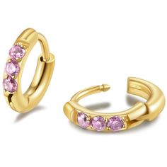 PRICES MAY VARY. 1. 【6MM Gold Huggie Hoop Earrings with Purple Stone】: Inner diameter 6mm, Gauge size 20G, Grade AAA spark purple cubic zirconia, Dainty cz huggie hoop earrings for all ages of women and men 2. 【Tiny Huggie Hoop Earrings for Multiple Hole Piercing】: If your ears need a tight hug then 6mm is the perfect size, Can be used as your cartilage earrings, helix earrings, rook earrings, forward helix earrings, tragus earrings, anti tragus earrings, snug hoop earrings, daith earrings, high Forward Helix Earrings, Gold Huggie Hoop Earrings, Anti Tragus, Tight Hug, Daith Earrings, Forward Helix, Helix Earrings, Tragus Earrings, Purple Stones