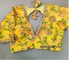 1. Fabric - Brocade.  2. Sweetheart Neck Blouse.  3. Elbow Sleeves Blouse. Fitted Blouse With Back Yoke For Wedding, Fitted Wedding Blouse With Back Yoke, Elegant Yellow Blouse For Wedding, Festive Wedding Blouse With Back Yoke, Wedding Blouse With Long Sleeves And Back Yoke, Festival Lace Work Blouse For Weddings, Wedding Long Sleeve Blouse With Back Yoke, Traditional Wedding Blouse With Back Yoke, Elegant Wedding Blouse With Yoke Detail