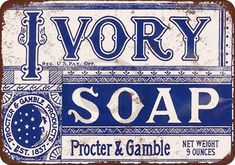 a soap bar with the word vory soap on it's front and side