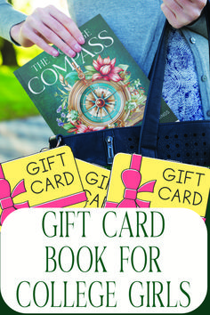 Book Cover College Girl Gift Card Booklet Emotional Support