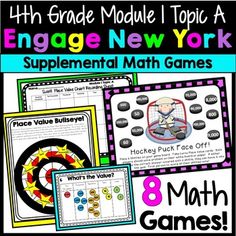 engage new york's supplement math games for 8th grade students to practice their skills