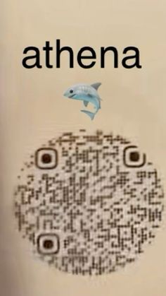 a book cover with an image of a shark and the words athena on it