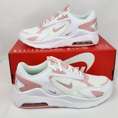 Nike Air Max Bolt White Pink Glaze White Cu4152-106 Women's Shoes Brand New - Box Does Not Have A Lid Fit: Womens Color: White/Pink Glaze-White Style: Cu4152-106 Description: Rest Assured, All Items Are Guaranteed 100% Authentic. These Shoes Are Brand-New, Unused, And Unworn. The Top Of The Box Was Cut And Removed And May Be Missing Original Packaging Materials. Nike Air Max Bolt, Fit Womens, Shoes Brand, White Nikes, White Style, Shoe Brands, Air Max, Nike Air Max, Women's Shoes