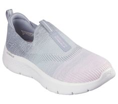 Step-in to convenient walking comfort and cushioning wearing Skechers GO WALK Flex - Cali Sunset. This laceless sporty style features an ombre Stretch Fit engineered knit upper, Skechers Air-Cooled Goga Mat insole, lightweight ULTRA GO cushioning, and a super flexible midsole. | Skechers Women's GO WALK Flex - Cali Sunset Slip-On Shoes | Medium Width | Skechers Air-Cooled Goga Mat breathable insole with high-rebound cushioning | Lightweight, responsive ULTRA GO cushioning | Stretch Fit design fo Comfortable Slip-on Sneakers With Gel Cushioning, Slip-on Running Shoes With Gel Cushioning, Durable Synthetic Walking Shoes For Light Exercise, Comfortable Air Cushioned Slip-on Sneakers, Comfortable Air-cushioned Slip-on Sneakers, Casual Walking Shoes With Gel Cushioning For Light Exercise, Slip-on Walking Shoes With Gel Cushioning For Light Sports, Comfortable Slip-on Running Shoes With Air Cushioning, Slip-on Walking Shoes With Gel Cushioning For Light Exercise