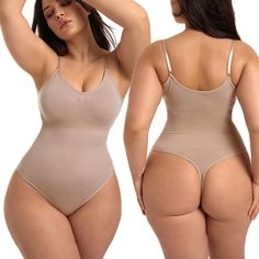 The seamless body tightens your waist and breasts, remaining invisible under your outfit. Seamless Bodysuit Fabric; 90% Nylon, 10% Elastane 4-way Stretch Adjustable Straps Bra Design Moisture Wicking Hook Eyes Closure Skin Friendly Sleeveless Slim-fit Size: S to 3XL Hip lifting, Abdominal contraction Colors: Black, Coffee, Skin Age: Adult Gender: Female Product ID: CJYD181287603 Note: All sizes are smaller than regular European and American sizes. Choose the larger size if your size is between t Cute Bodysuit Outfits, Cleavage Outfit Casual, Seamless Bodysuit, High Cut Bodysuit, Strap Bra, Slim Hips, Bra Straps, Isle Of Man, Guinea Bissau