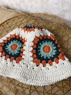 Bohemian Beanie Crochet Hat, White Outdoor Hat, One Size Fits All, White One-size Hats For Outdoor, White One-size Outdoor Hat, White Hat For Outdoor, Festival Crochet Beanie Hat, Festival Crochet Hat, One Size Fits Most, Bohemian Crochet Beanie Hat One Size, Crochet Hats One Size For Outdoor