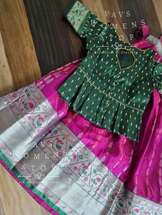 This Lehenga set suits 8 yr - 9 yr. Kindly Please Message me If needed measurements before purchase. Traditional Paithani Silk Set With Cutdana, Navratri Paithani Silk Sets With Zari Work, Traditional Drape Paithani Silk Sets For Diwali, Anarkali Paithani Silk Sets With Traditional Drape, Traditional Paithani Silk Sets For Designer Wear, Designer Paithani Silk Sets With Zari Weaving, Festive Sets In Paithani Silk With Traditional Drape, Anarkali Paithani Silk Sets With Self Design, Paithani Silk Anarkali Sets With Traditional Drape