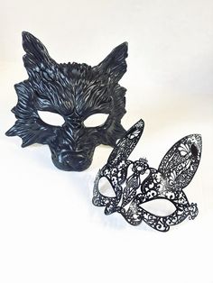 Unleash your wild and whimsical sides as you wear these stunning black wolf and bunny masquerade masks, perfect for a night of magic and romance! The women's bunny mask features rhinestone embellishments to add that special sparkle. Our masks are lightweight and comfortable, so you will be able to wear them all day long!


Age Group/Gender - Adult/Unisex

Size/Type - One size fits all adults

Mask Color - Black

Mask Material - Wolf: Plastic. Bunny: Metal.

Accent Material - Paint

Special Featu Bunny Masquerade Mask, Wolf And Bunny, Masquerade Mask Black, Couples Masquerade Masks, Black Masquerade Mask, Bunny Mask, Masquerade Masks, Rhinestone Embellishments, Masks Masquerade