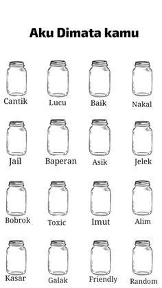 the different types of jars and their names are shown in this graphic diagram, which shows how