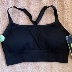 Champion Seamless Sports Bra. Nwt. Black Size Xs (Fits 30ab, 32a) Duo Dry Moisture Wicking Removable Cups Adjustable Straps I Ship Daily M-F. If Purchase Is Made After 4pm Est It Will Ship The Next Day. Sporty Black Sports Bra With Built-in Bra, Black Sports Bra With Built-in Bra And Medium Support, Sports Bra With Built-in Stretch, Sports Bra In Seamless Fabric, Black Activewear With Medium Bust Support And High Stretch, Workout Bra With High Stretch Seamless Fabric, High Stretch Seamless Workout Bra, Workout High Stretch Seamless Bra, Black Compressive Activewear With Medium Bust Support