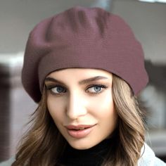 "Vegan beret women Red beret acrylic Beret hat women Red french chapeau Knitted beret High density knit. Beret takes a good shape, does not sag. Season: Fall / Spring/ Winter Unlined Composition: premium acrylic, elastane One size: from 7 to 7 3/8 US size - 22 \"- 23\", (M-L international - 56-59 cm) Color: different is available. Please select from the drop down menu. Care instructions: Hand wash, dry flat. Made and packed in smoke-free house" Sag Season, Purple Beret, Grey Beret, Beret Women, French Hat, Acrylic French, Red Beret, Black Beret, Visor Beanie