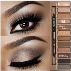 Urban Decay Naked palette Urban Decay Palette, Mekap Mata, Urban Decay Makeup, Eye Makeup Tips