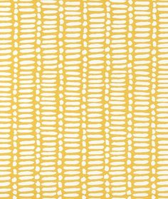 a yellow and white striped background with small circles on the bottom, in different sizes