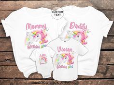 Birthday Girl Unicorn Shirt Family Unicorn Birthday Family Shirt Unicorn Shirt 1st Birthday T Shirt Matching First 1st 2nd 3rd Party Outfit How do i purchase? 1. Choose the SHIRT STYLE and SIZE 2. Choose the COLOR 3. Add any personalization or note to seller, if available. 4. Add to cart. 5. If you need more Items to your order, please press the back button and repeat steps again. 6. Once all your desired items are in your cart you can complete your order by entering your payment method, desired Cotton Unicorn Print Top For Birthday, Birthday Unicorn Print Crew Neck T-shirt, Pink Unicorn Print T-shirt For Birthday, Birthday White T-shirt With Unicorn Print, White Unicorn Print T-shirt For Birthday, White Unicorn Print Top For Birthday, White T-shirt With Unicorn Print For Birthday, Unicorn Shirt, 3rd Party