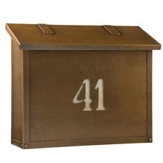 America's Finest Lighting Company Classic Wall Mounted Mailbox | Wayfair Post Box Ideas, White Mailbox, Large Mailbox, Architectural Mailboxes, Mailbox Design, Cottage Lighting, Custom House Numbers, Mail Boxes, Wall Mount Mailbox