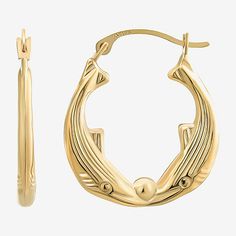 Included: 2 Earring Stud(s)Features: Quick ShipEarring Back: HingedShape: AnimalsMetal Color: YellowEarring Length: 18mmEarring Width: 16mmCare: Wipe CleanEarrings Style: Hoop EarringsMetal: 10k GoldCountry of Origin: Imported Earring Stud, Earrings Hoop, Earring Backs, 10k Gold, Jewellery And Watches, Fine Jewelry, Hoop Earrings, Women Jewelry, Stud Earrings