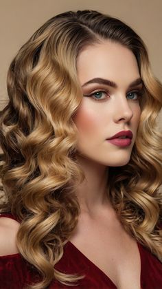 Trendy Retro waves Christmas hairstyle for Retro Inspired 💁 Retro Waves, Textured Waves, Boost Your Confidence, Style At Home, Vintage Hollywood