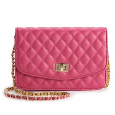 "Express your trendiness by sporting this fabulous women's crossbody wallet by Mellow World, featuring a stylish quilted design. HANDBAG FEATURES Strap can be folded for shorter carry or tucked in to use as a clutch HANDBAG DETAILS 5""H x 7.5""W x 1.5""D Drop down length: 21.5"" Twist-lock closure Chain-link straps Interior: 1 zip pocket Gold tone hardware FABRIC & CARE Faux Leather Polyester lining Spot clean Gift Givers: This item ships in its original packaging. If intended as a gift, the Chic Quilted Wallet On Chain, Everyday Quilted Rectangular Wallet On Chain, Quilted Rectangular Wallet On Chain, Quilted Rectangular Wallet On Chain For Everyday, Quilted Crossbody Wallet For Everyday Use, Everyday Quilted Crossbody Wallet On Chain, Heart Clutch, Woven Chain, Quilted Crossbody Bag