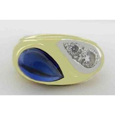 Total Carat Weight: 1.16 Carats Number Of Gemstones: 1 Secondary Stone: Diamond Main Stone Color: Blue Number Of Diamonds: 2 Ring Size: 7 (Free Resizing Service - If Needed) Main Stone Shape: Pear Base Metal: Gold Certification: Free Certificate Appraisal Setting Style: Bezel Cut Grade: Very Good Metal Purity: 14k Main Stone: Blue Sapphire Main Stone Creation: Natural Metal: Yellow Gold Modern Blue Multi-stone Jewelry, Modern Blue Diamond Ring With Vvs Clarity, Classic Blue Diamond Ring With Accents, Oval Blue Multi-stone Sapphire Ring, Blue Diamond Ring With 14k Gold Accents, Blue Diamond Ring With Accents For Anniversary, Blue Pear-shaped Diamond Ring For Formal Occasions, Pear-shaped Blue Diamond Ring For Formal Occasions, Formal Blue Multi-stone Sapphire Ring