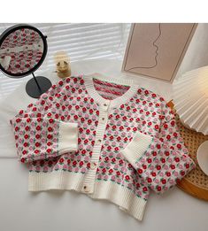 Style: commuting Size: one size Color: red, blue Trendy Red Sweater For Spring, Red Long Sleeve Outerwear For Spring, Red Casual Spring Cardigan, Knitwear Women, Red Blue, Lace Top, Knitwear, Wardrobe, Long Sleeve