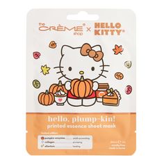 Shop Hello Kitty, Hello Kitty Shop, The Creme Shop, Creme Shop, Turmeric Face Mask, Dry Face, Pumpkin Print, Youthful Skin, Sheet Mask