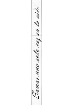 a white bookmark with black writing on it