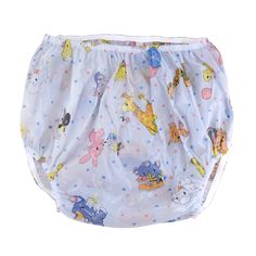 a diaper cover with winnie the pooh characters on it