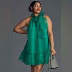 Polyester; Polyester Lining Button-Back Styling Hand Wash Imported Dimensions Standard: Falls 32.5" From Shoulder Chic Green Daywear Dress, Chic Green Mini Dress For Daywear, Anthropologie Dresses, Dresses Xs, Dream Closet, Anthropologie, Hand Wash, Mini Dress, Green